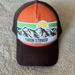 Good Lad Vibrant Orange and Brown Mountain Hat